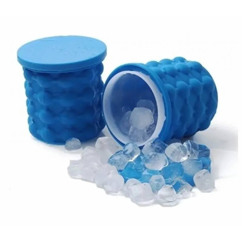 Cubetera Hielera de Silicona Turquoise Large Ice Bucket with Lid