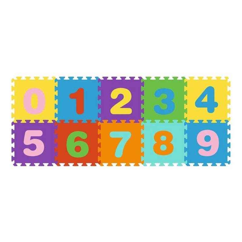 Alfombra Puzzle De Goma Números 10 Piezas Infanti | falabella.com