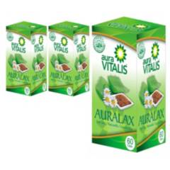 AURA VITALIS - pack 3 frascos Auralax 60 Capsulas c/u Aloe Vera Manzanilla