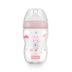 FISHER PRICE - Mamadera  Fisher Price First Moments Boca Ancha 330 ml Rosa