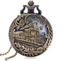 GENERICO - Reloj Bolsillo Vintage Trenes Al Sur Quartz Al13