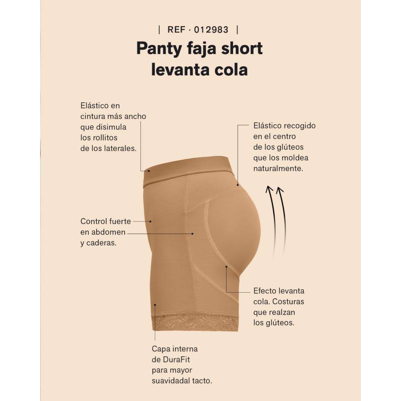 Panty Faja Clásico De Control Suave 0233 L NEGRO