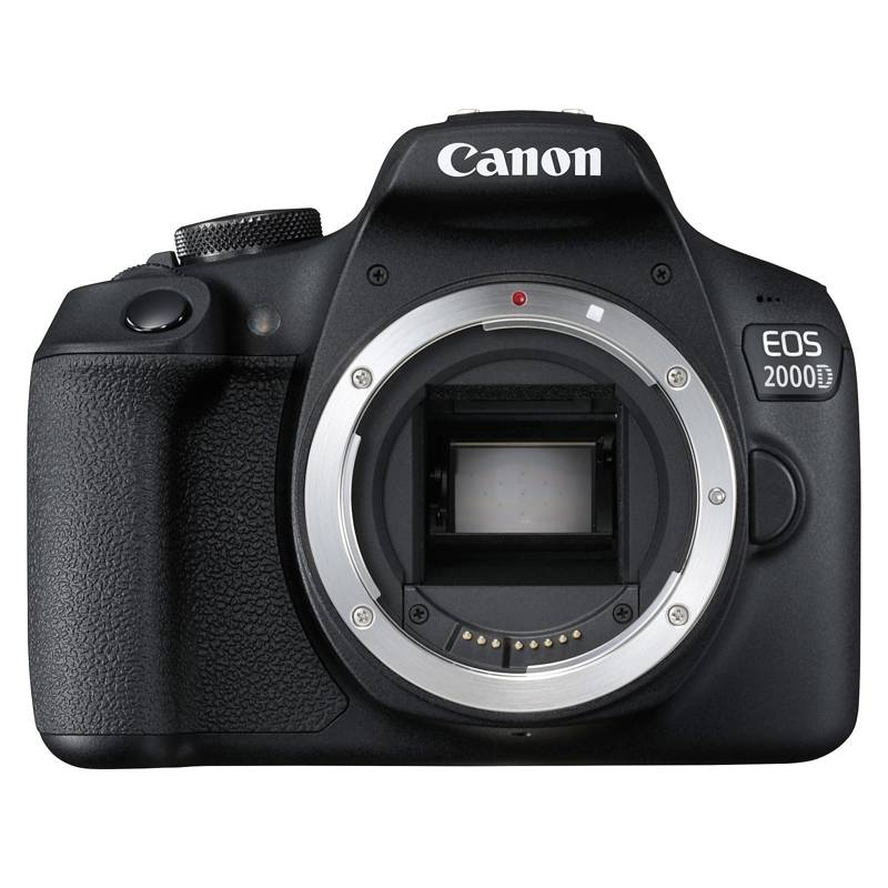 CANON - Canon EOS 2000D DSLR Cámara Solo Cuerpo Caja De Kit - Negro