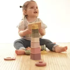 GENERICO - Torre de Cubos Apilable - Juguete Educativo Bebé