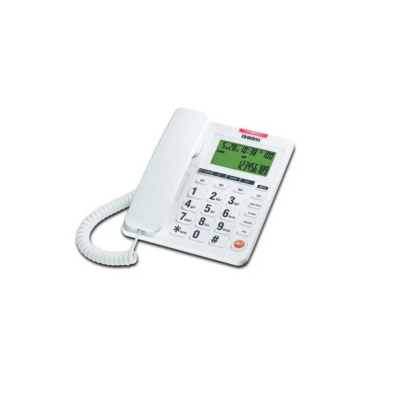 UNIDEN - Teléfono Mlibre E Identificador De Llamada Uniden Blanco