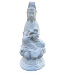 SAT NAM INSPIRES - Figura Guan Yin blanco 55 cm