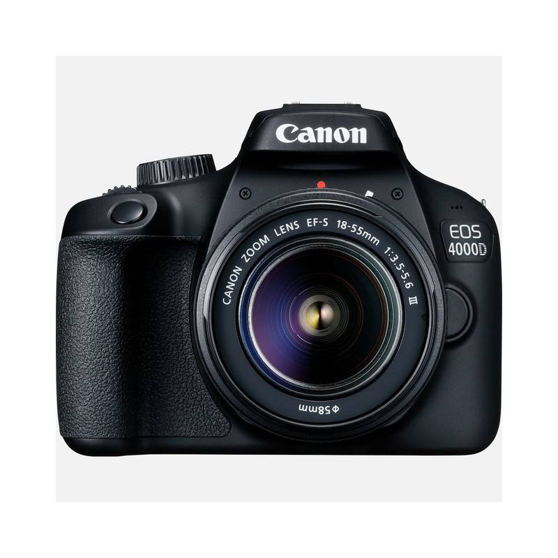 CANON - Cámara Canon EOS 4000D DSLR con Lente 18-55mm III