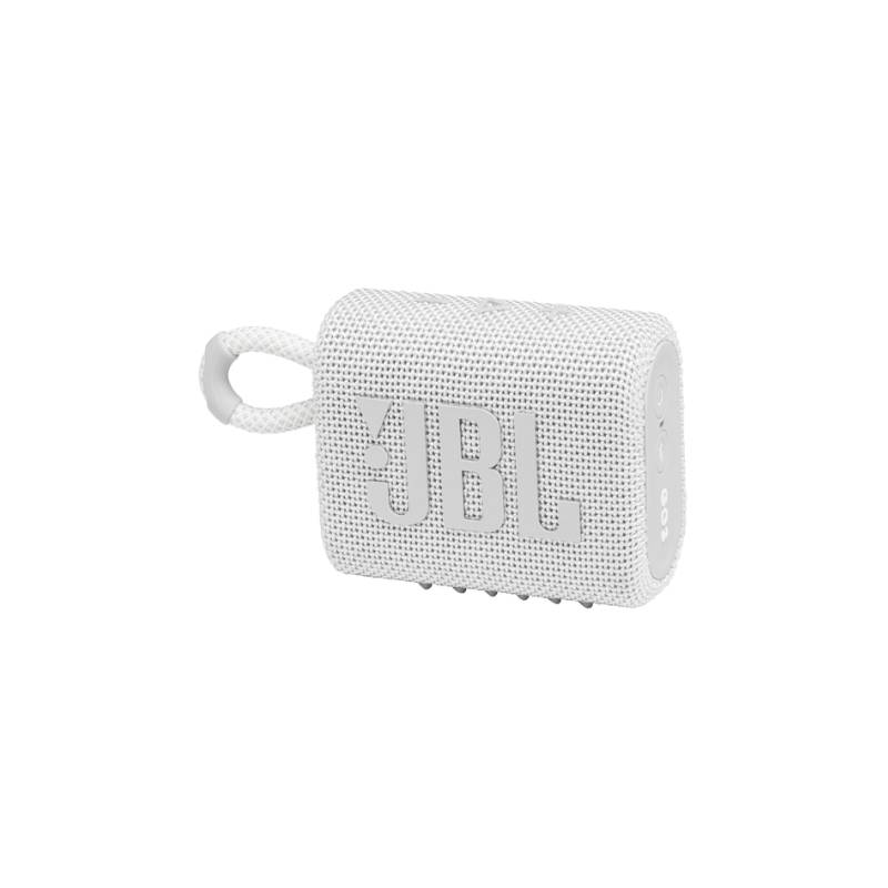 Bocina Jbl Go 3 Portátil Correa Bluetooth Waterproof Blanco