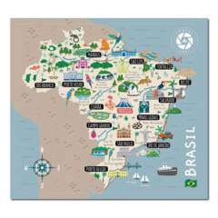 MAPPIN - Mapa de Brasil Viajero Lámina