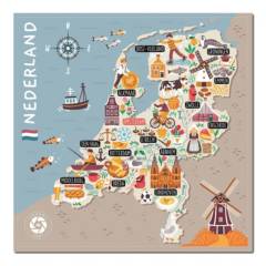 MAPPIN - Mapa de Países Bajos Viajero Lámina