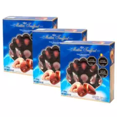 MAITRE TRUFFOUT - Pack 3 Chocolate Bombón Fruto del mar azul 250gr