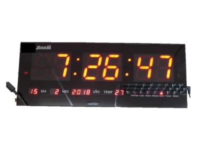 GENERICO Reloj digital pared led fecha temperatura