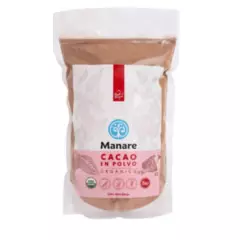 MANARE - Cacao En Polvo Manare Orgánico Raw 500 Gr