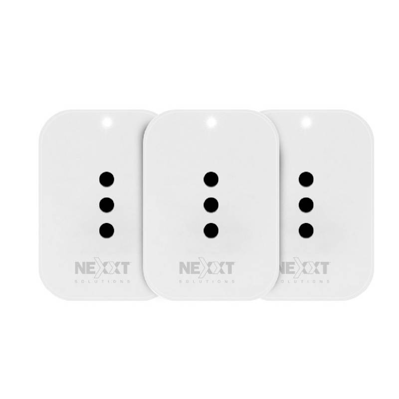 NEXXT SOLUTIONS Enchufe Inteligente Nexxt Wi-fi 220v Blanco/ 3 Unidades