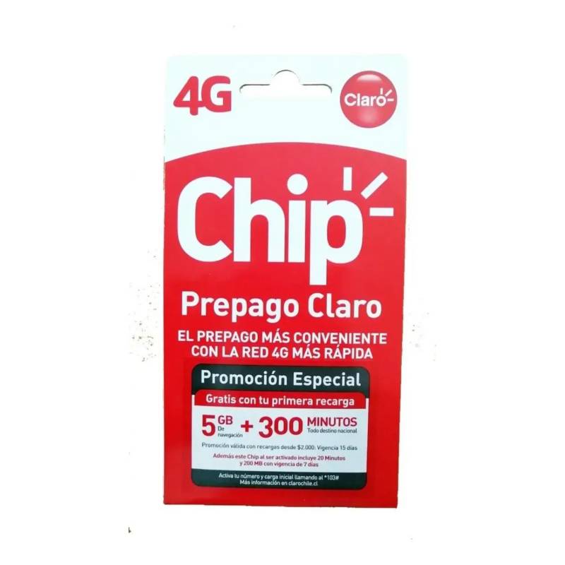 CLARO - Chip Claro 20 minutos y 200MB