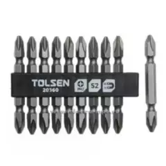 TOLSEN - Puntas Atornillador Ph2*65mm 10 Unidades Tolsen
