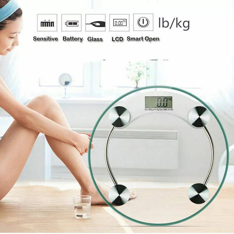 Balanza Para Personas Digital De Baño Hasta 180kg Vidrio Led