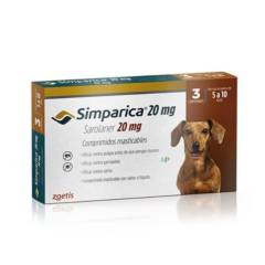 GENERICO - Simparica Antiparasitario Perros 5 A 10 Kg 3 comprimidos