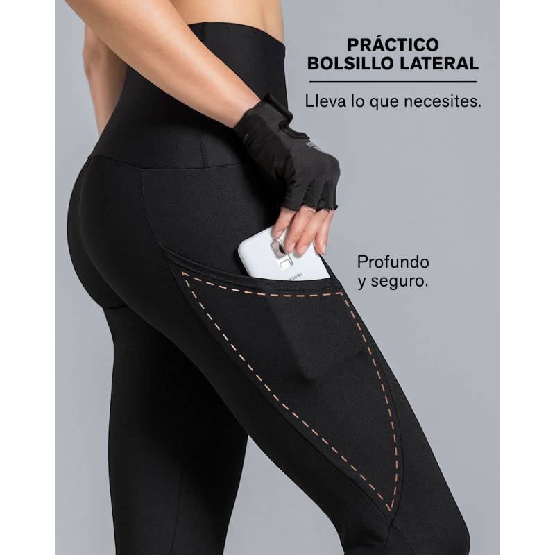 Leggins Calzas Deportivas Mujer Beach 66998 Tiro Alto