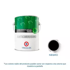TRICOLOR - Anticorrosivo Base Agua 1 Gl Negro Tricolor