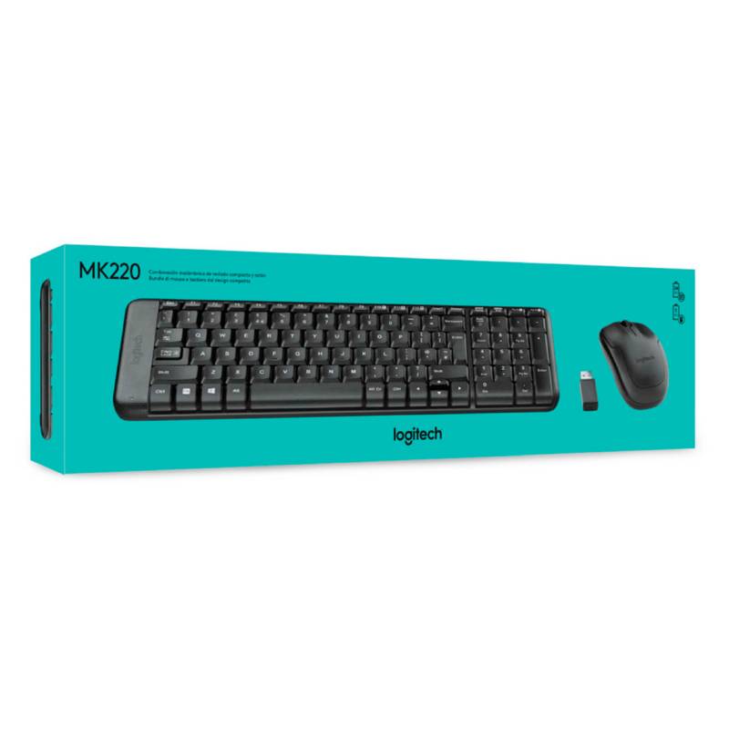 Pack Teclado + Ratón inalámbrico Logitech MK220