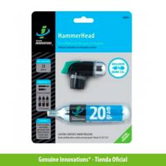 GENUINE INNOVATIONS - Inflador HammerHead  CO2 20gr para Bicicletas