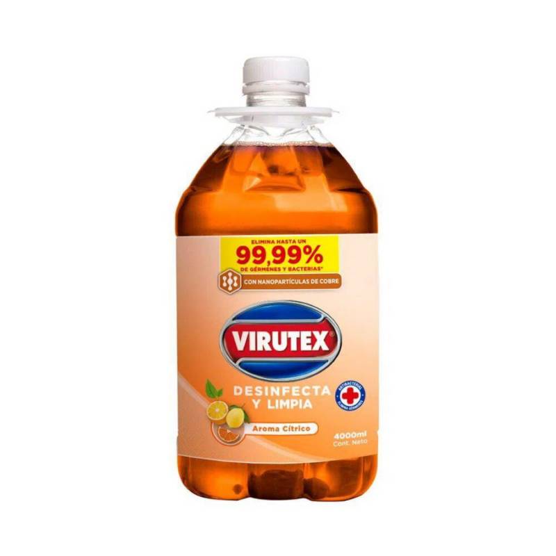 VIRUTEX - Limpiador Desinfectante Aroma Cítrico 4000ml Virutex