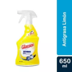 GLASSEX - Antigrasa Gatillo Limón 650ml Glassex