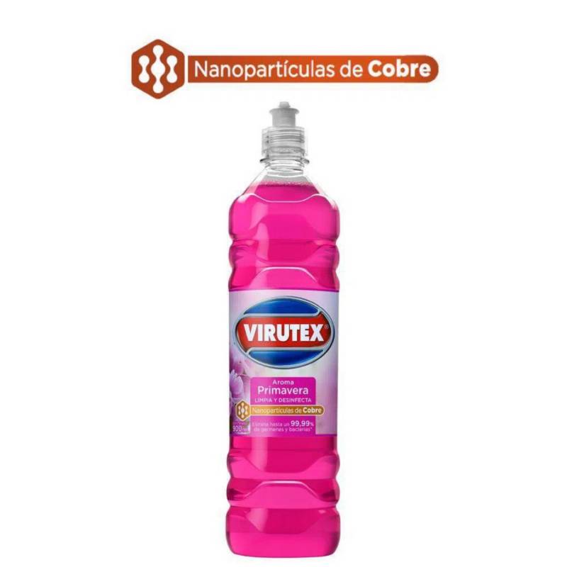 VIRUTEX - Limpiador Desinfectante Aroma Primavera 900ml Virutex