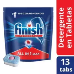 FINISH - Detergente En Tabletas Para Lavavajillas 13un. Finish