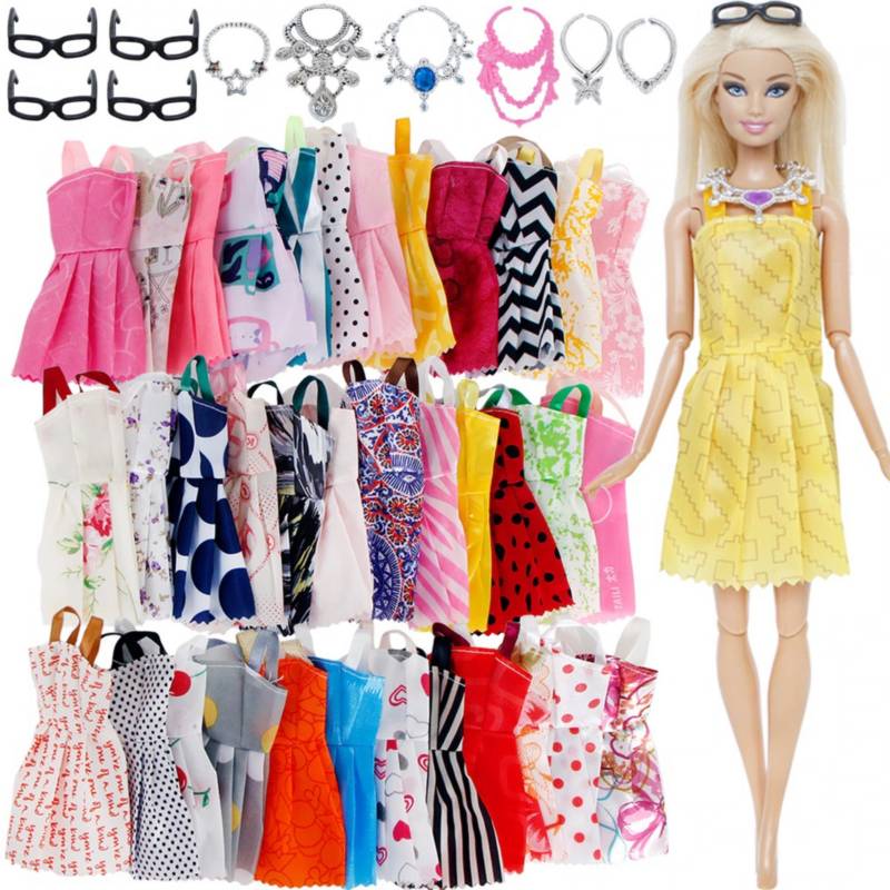 GENERICO Ropa para muñeca - 10 conjuntos - para Barbie y otras |  