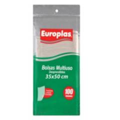 EUROPLAS - Europlas Bolsa Multiuso Con Asas 35x50cms 100un.
