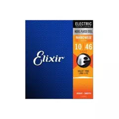 ELIXIR - Cuerdas para Guitarra Eléctrica Elixir Nanoweb Light 10-46 ELIXIR