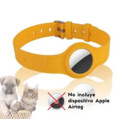 GENERICO - Collar Para Airtag  Perros y Gatos Color Amarillo