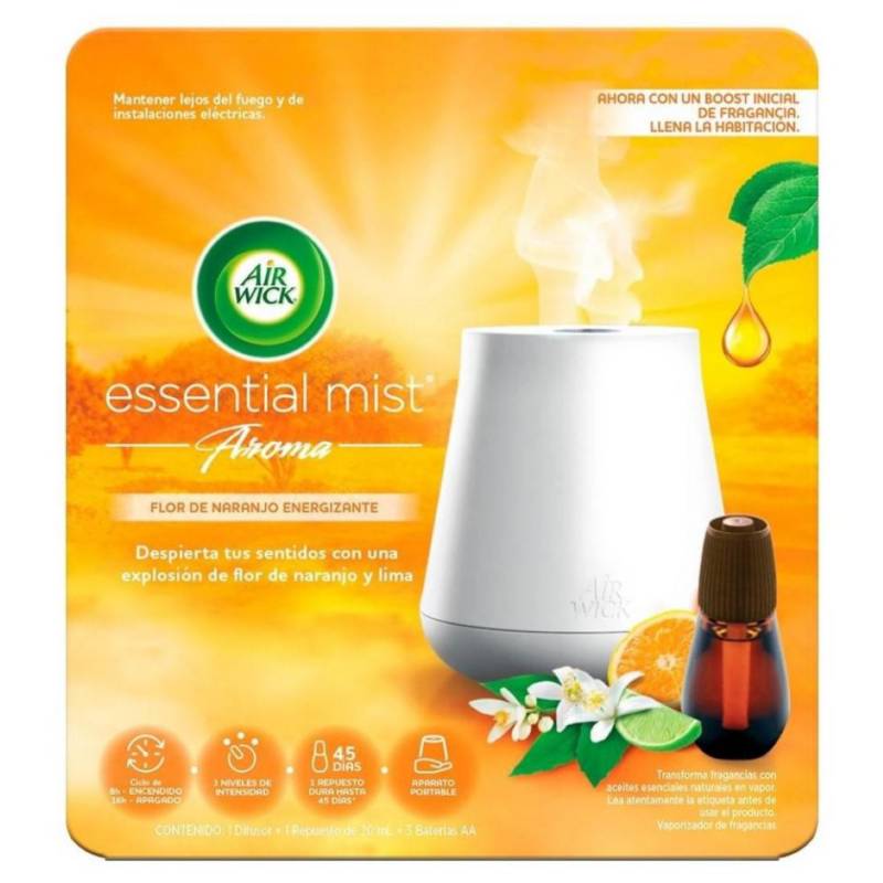 AIRWICK - Difusor De Aromas Essential Mist Aparato Naranja Air Wick