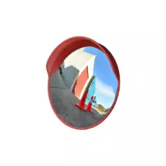 GENERICO - Espejo PVC Panorámico Convexo 60cm Exterior Rojo