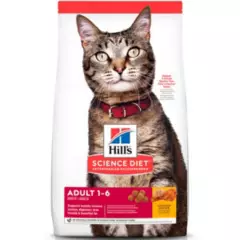 HILLS PET NUTRITION - Hills Science Diet Gato Adulto 1-6 años 3.17 Kg