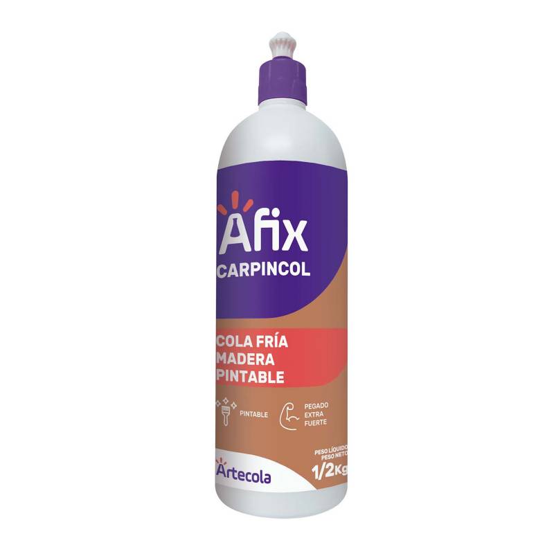 AFIX - Pegamento Cola Fría Madera Pintable Afix Lechero 12 Kg