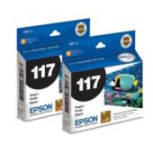 EPSON - 2 Tintas Epson Genuinas T 117 Negra T23 T24 Tx105 Tx115 C/iva