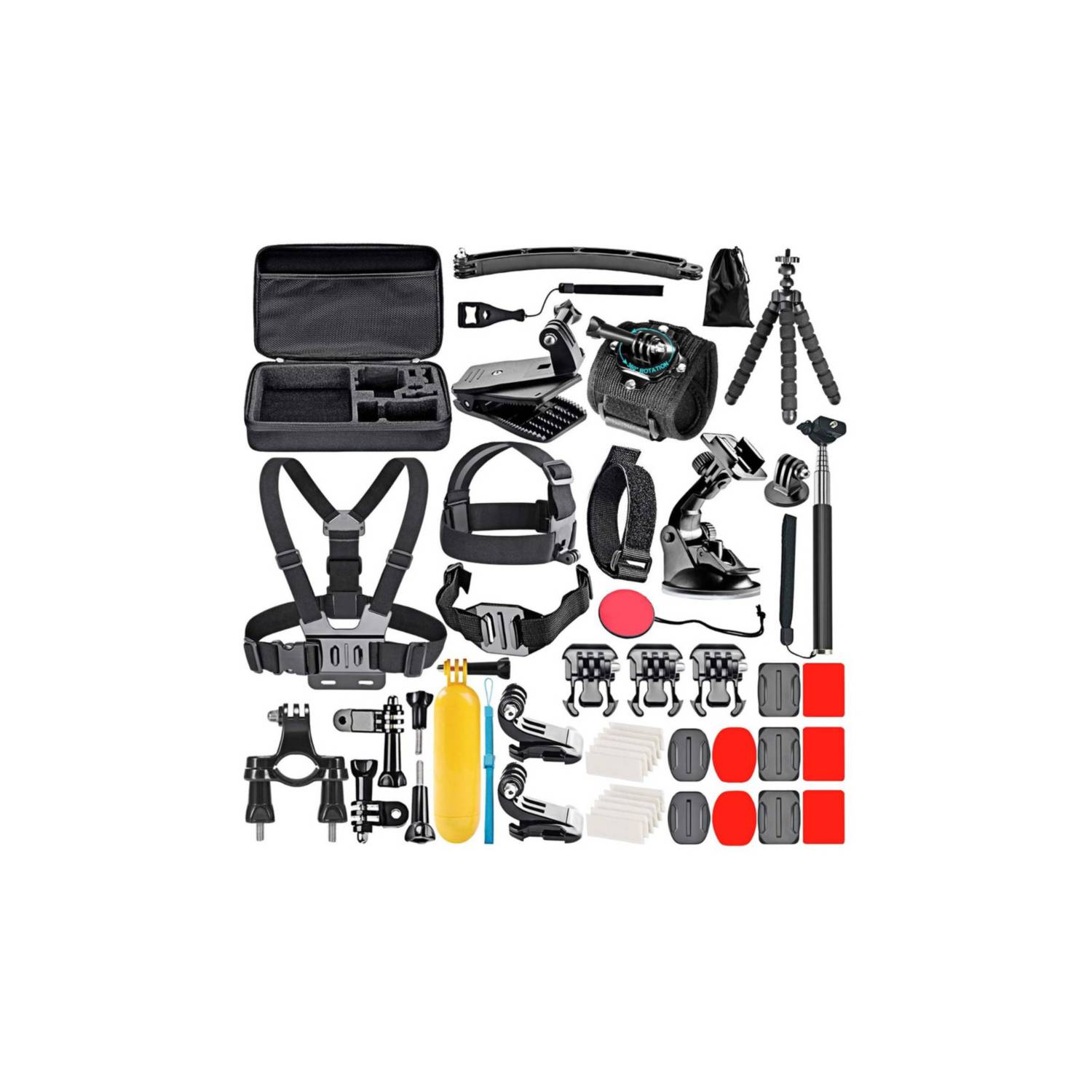 Kit 51 Maleta GoPro Accesorios para Cámara