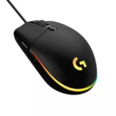 LOGITECH - Mouse Gamer G203 RGB LIGHTSYNC, 6 botones programables, 80 DPI