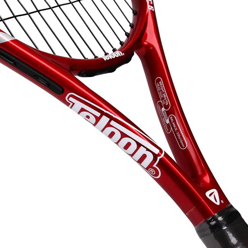 TELOON Raqueta Tenis Adulto Aluminio Nivel Inicial Color Rojo