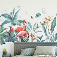 MY MOMI - Sticker vinilo decorativo selva dormitorio pieza hojas
