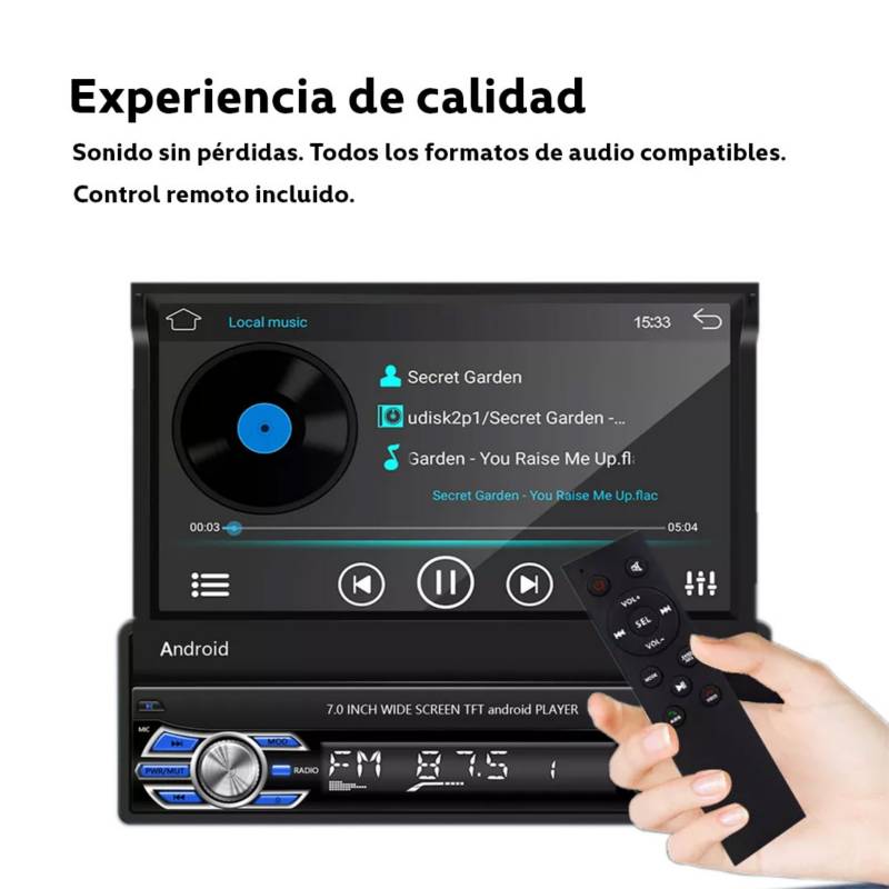 Stereo Radio Para Auto 1 Din, 7 Pulgadas Con Android!!