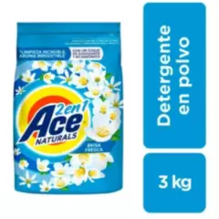 ACE - Detergente en Polvo Ace Naturals Brisa Fresca 3kg