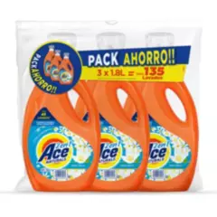 ACE - 3 Pack Detergente Liquido Ace Brisa Fresca 1.8L