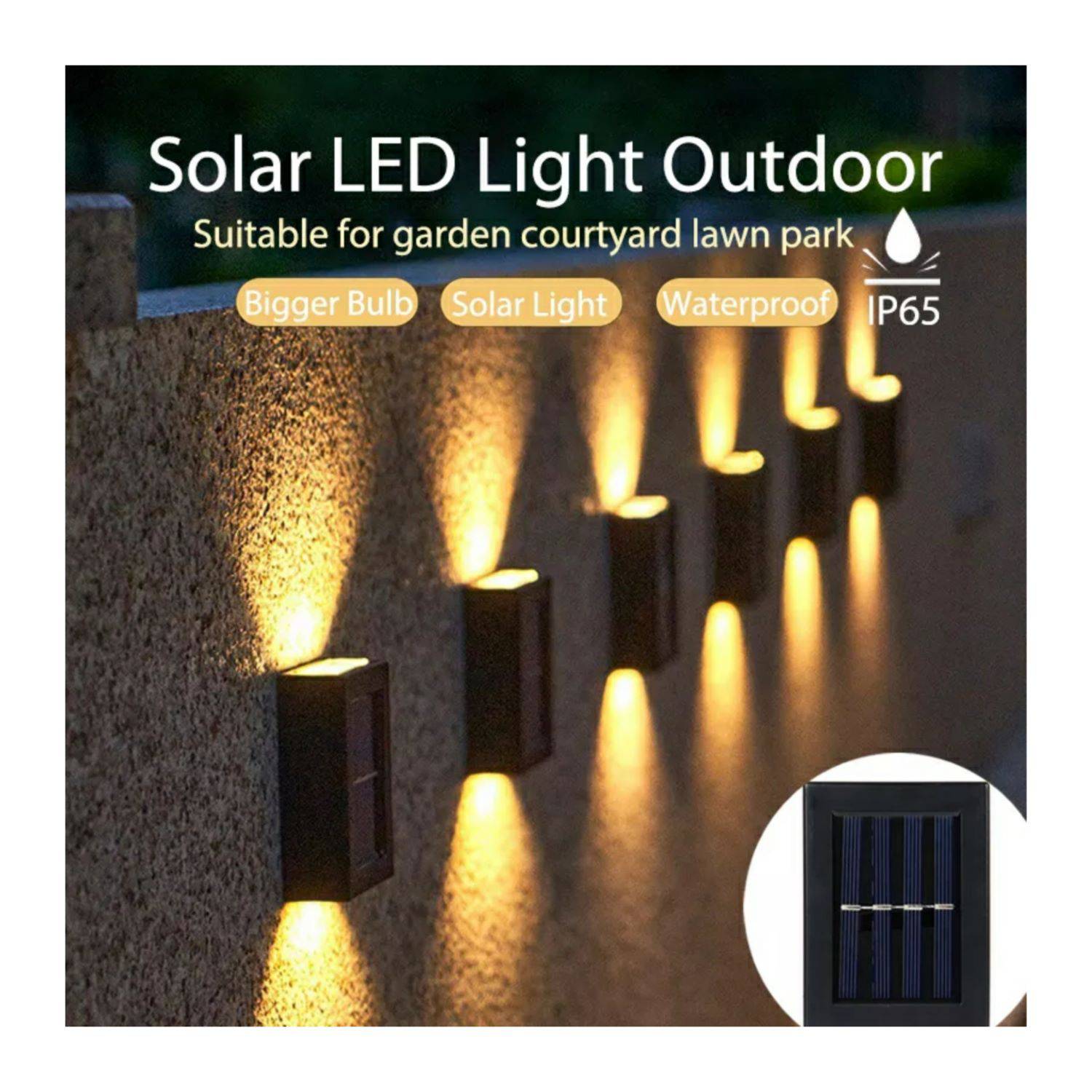 Lamparas Led Solares Luces Para Exterior Jardin Focos Solares