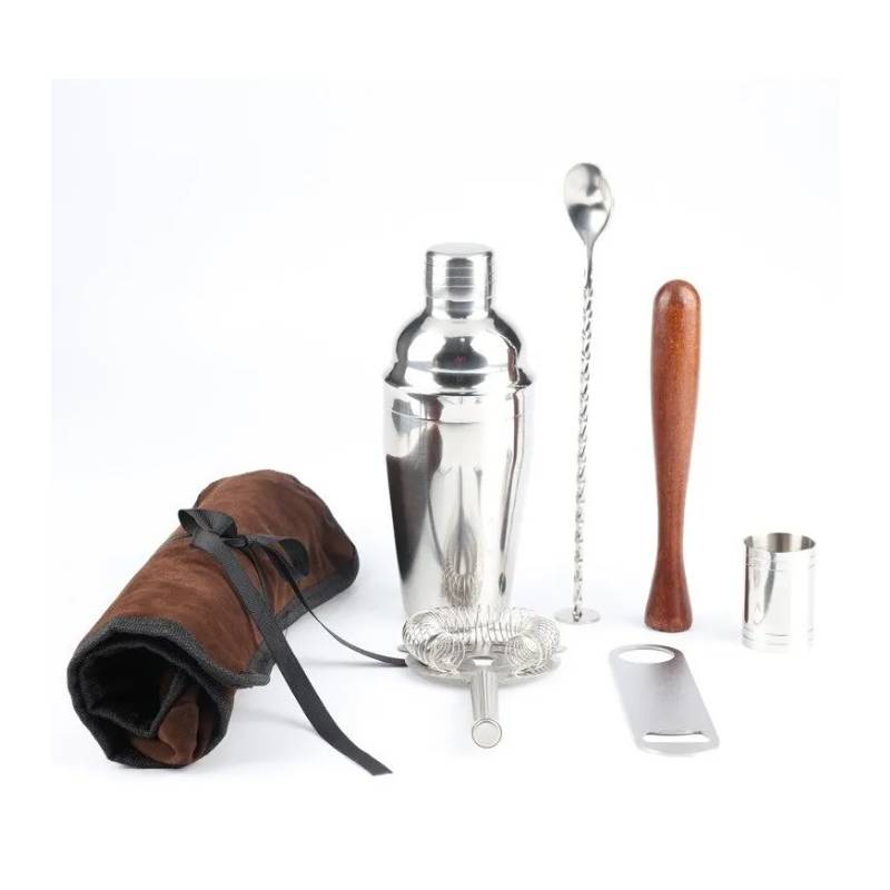 Set Coctelera Profesional 7 Piezas Acero Inoxidable