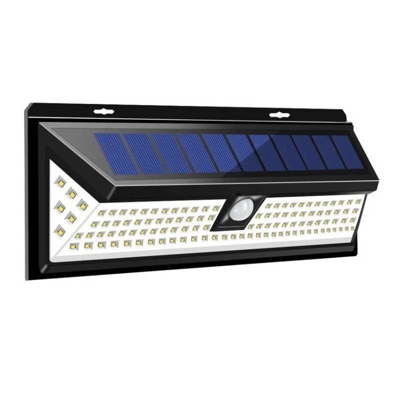 GENERICO - Foco Solar 120led Exterior Tenue Sensor Luz Para Pared