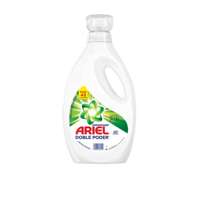 ARIEL Detergente Líquido Concentrado Ariel Doble Poder 1.8L